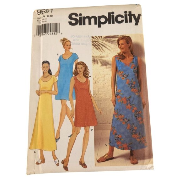 Easy McCalls 3238 & Simplicity 9691 7577 Womens Sewing Patterns Dresses Shirts - Picture 3 of 11